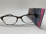 Foster Grant Cleo Tort Brown +2.50 Reading Readers Glasses. Fixed Price $9.95.