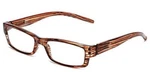 Calabria 757 Reading Glasses W/striped Designs & Matching Case TANGERINE+6.00. Fixed Price $13.95.