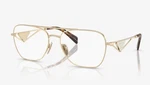 New Prada Aviator Reading Glasses Vpr B50 ZVN-1O1 57-17 Pale Gold Frames Readers. Fixed Price $289.99.