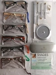 Joy Mangano Shades 14 Pc.reader Set Elegant Stand - 3.50X New In Box. Fixed Price $24.99.