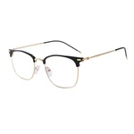 Shiratori Vintage Retro Half Frame Horn Rimmed Optics 43.00 Millimeters, Gold. Fixed Price $18.23.