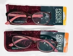 (2) Pairs Foster Grant "cassandra" 2.50 Burgundy Frame Reading Glasses W/ Cases. Fixed Price $17.09.