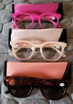 Ize Eyewear Reader Glasses 1 Sunglass Set +2.00 Blue Block Spring Hinges Case. Fixed Price $21.00.