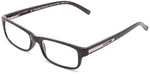 Foster Grant Men's Brandon Rectangular Reading Glasses Shiny Black/transparent. Fixed Price $32.33.