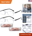 2PCS Auto Focus Glasses Self Adjusting, Intelligent Dual Smart Reading. Fixed Price $16.99.
