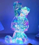 Large Crystal Bunny Rabbit Led Night Light-up Gift Decorative Lamp. Fixed Price $48.45.