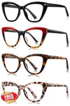Soctick Stylish Reading Glasses For Women,oversized 4 Pack Blue Light Blockin.... Fixed Price $20.00.