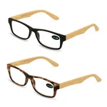 2 Pairs Of Bamboo Printed Temple Arm Reading Glasses Spring Hinge Women Wood. Fixed Price $12.95.