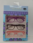 Tahari +2.00 Reading Glasses 3 Pairs Red & Black Fade Unique Readers Cat Eye Nib. Fixed Price $26.99.