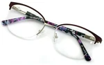 Women's Round Half Rim Optical Frame Reading Glasses - Clear Lens Metal Eyeglass. Fixed Price $15.95.