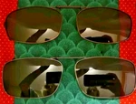 Solar Shield Optic Polarized Clipon 2 Sunglass 54 REC5 Smoke REC19 Gray. Fixed Price $18.95.