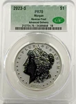 2023-S $1 Silver Reverse Proof Morgan Advanced Delivery PR70 Cac. Fixed Price $150.00.