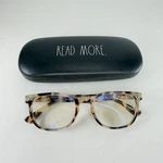 Rae Dunn RD44B Brown Tortoise Eyeglasses Blue Light Blocking With Hard Case. Fixed Price $14.99.
