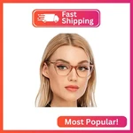 Aqwano Stylish Cat Eye Computer Reading Glasses Women Oversized Designer Blue. Fixed Price $25.17.