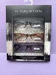 Halston Fashion 3 Pack +2.00 Multi Color Reading Designer Glasses Readers Women. Fixed Price $30.00.
