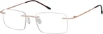 Frameless Reading Glasses For Men - Rectangle Rimless Reader Eyeglass.... Fixed Price $25.39.