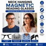 Magnetic Reading Glasses Neck Hanging Front Connect Unisex Readers Adjustable. Fixed Price $18.79.