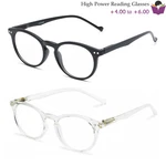 Retro Circle Keyhole Reading Glasses Spring Hinges High Power +4.00 +5.00 +6.00. Fixed Price $13.99.