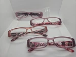Lot Of 4 Soolala Pink Tortoise 2.50 Reading Glasses Frames Only. Fixed Price $28.00.