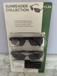 +1.25 Sun Reader Collection Men Pack Reading Glasses With Case. Fixed Price $8.00.