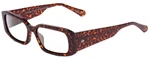 Sito Shades Inner Vision Designer Reading Glasses Amber Cheetah Square 56MM. Fixed Price $89.95.