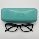 Tiffany & Co Tf 2136 8055 Black Blue Cat Eyeglasses Frames Only Italy. Fixed Price $80.00.