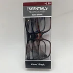 Y41 Essentials / Foster Grant TS3000 Vl "3 Pack" Reading Glasses Strength: +3.25. Fixed Price $9.95.
