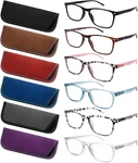 6 Pack Reading For Women Men, Spring Hinge Eyeglasses Mix C0 1.75. Fixed Price $22.99.