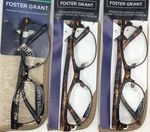 Foster Grant Cleo Women's Oval Reading Glasses, Brown Tortoise +1.25 Pack Of 3. Fixed Price $23.95.