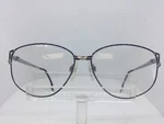 Vintage Visage 4114N Eyeglasses Sunglasses Large Silver Gray Spring Hinges. Fixed Price $27.95.