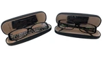 2-PACK Icon Eyewear Hand Made Temples Reading Glasses +150 With Hard Cases. Fixed Price $15.29.