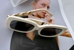 Joy, Louis Vuitton, Women Sunglasses Full Frame Oval Shape Color White And Black. Fixed Price $260.00.