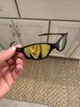 Y2K Vintage Sunglasses Black Frame With Yellow Lens UV400 Protection Unisex. Fixed Price $15.00.