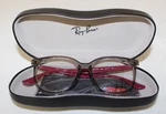 Ban Optics Polished Transparent Gray/burgundy RB4378V 8083 52 16 145 W/ Case. Fixed Price $24.00.