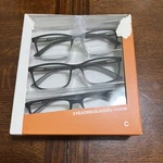 Foster Grant Design Optics Classic Square Reading Glasses +1.25 3 Pack. Fixed Price $11.99.