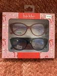 Nicole Miller Pair Cateyes Reading Glasses Blue Light Filtering +2.00 Readers. Fixed Price $6.99.