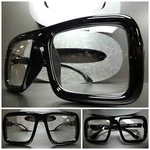 Men's Women Oversize Vintage Retro Style Nerd Party Clear Lens Eye Glasses Frame. Fixed Price $13.89.