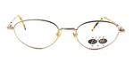 Club 6265 Oval Retro Gold Purple Bronze Metal Eyeglasses Spring Hinge Italy. Fixed Price $89.00.