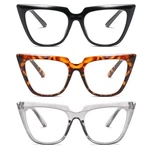 Prtcslwd Cat Eye Reading Glasses 2, 3PCS-BLACK/TORTOISESHELL/GREY Transparent. Fixed Price $23.99.