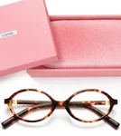 Livho Blue Light Glasses For Women Y2K Aesthetic Edgy 29 Mm, *tortoise Oval. Fixed Price $25.64.