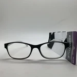 Essentials Lucille White Black + 1.25 Reading Glasses Readers By Foster Grant. Fixed Price $9.95.