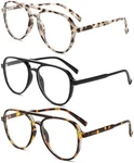 Dxyxyo 3 Pack Retro Aviator Reading Glasses For Women 2.0, Mens Classic Light.... Fixed Price $23.29.