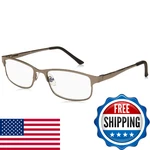 Foster Grant Men's Samson Reading Glasses, Satin Dark Gunmetal/trans. Fixed Price $57.40.