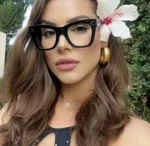 Oversized Thick Frames Catherine Women Eyeglasses Clear Lens Shadz Square Nerd. Fixed Price $12.95.