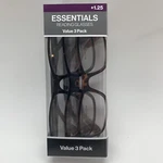 Y41 Essentials / Foster Grant TS3000 Vl "3 Pack" Reading Glasses Strength: +1.25. Fixed Price $9.95.