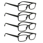 Kerecsen Pack Reading Glasses For And Women With Spring Hinges, 4BLACK. Fixed Price $20.97.