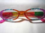 Colorful Hand Painted Reading Glasses #1071HP. Fixed Price $24.99.