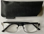 Foster Grant Men Glasses +3.25 LO0921 Kyne Gun 53-17 142 PD58.5MM With Sleeve. Fixed Price $15.00.