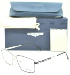 Brand New Longines LG5017-H 002 Matte Black-silver Eyeglasses Authentic Rx 57-15. Fixed Price $140.00.