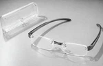 New Stowngo Readers +2.00 Reading Glasses - Gray & Navy Clear Protective Case. Fixed Price $8.99.